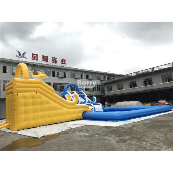 China Customized Inflatable Water Park Slide With Pool / Kids Inflatable Playground on sale China Customized Inflatable Water Park Slide With Pool / Kids Inflatable Playground on sale