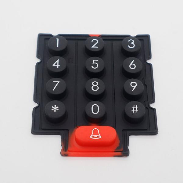 Buy cheap Matte/Glossy Surface Silicone Rubber Keypads With Optional Backlight from wholesalers