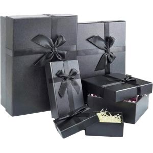 Custom UV Logo Recyclable 2pcs Cardboard Packaging Lid And Base Gift Box With