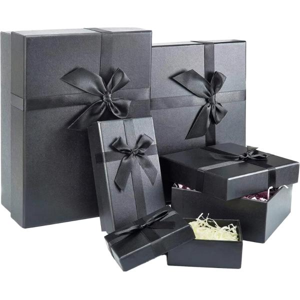 Custom UV Logo Recyclable 2pcs Cardboard Packaging Lid And Base Gift Box With