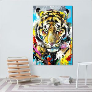 Buy cheap Animal Design Canvas Prints With Handmade Oil Painting Large Size On The Wall from wholesalers