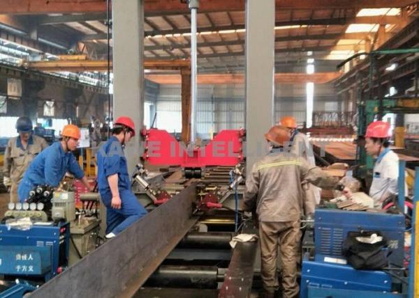 Buy cheap Steel Structure H Beam Assembling Machine 500-800mm/min Beam Fabrication from wholesalers