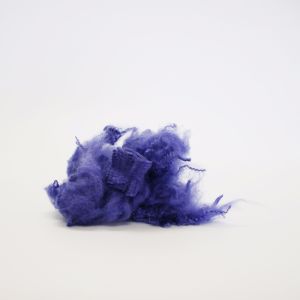 Buy cheap dope dyed colored polyester staple fiber PSF in 1.5dx38mm in regenerated grade from wholesalers