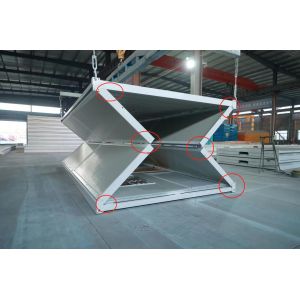 Buy cheap Modular Fold Up House Sandwich Panel Fireproof Foldable Expanding Cabin from wholesalers