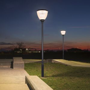 Buy cheap Surface Mount Garden Pole Light Round Shape Galvanised Street product