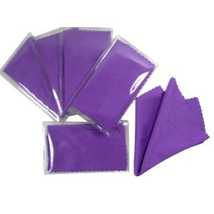 Buy cheap 2024 hot eyeglasses lens clenaing cloth with micrfofiber material and poly bag and customize logo product