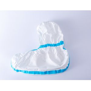 Buy cheap 30cm Disposable Non Woven Shoe Cover Waterproof Medical Boot Cover ISO13485 from wholesalers