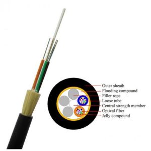 Buy cheap 12 24 48 Core ADSS Fiber G652D Aerial Self-Supported Optical Cable from wholesalers