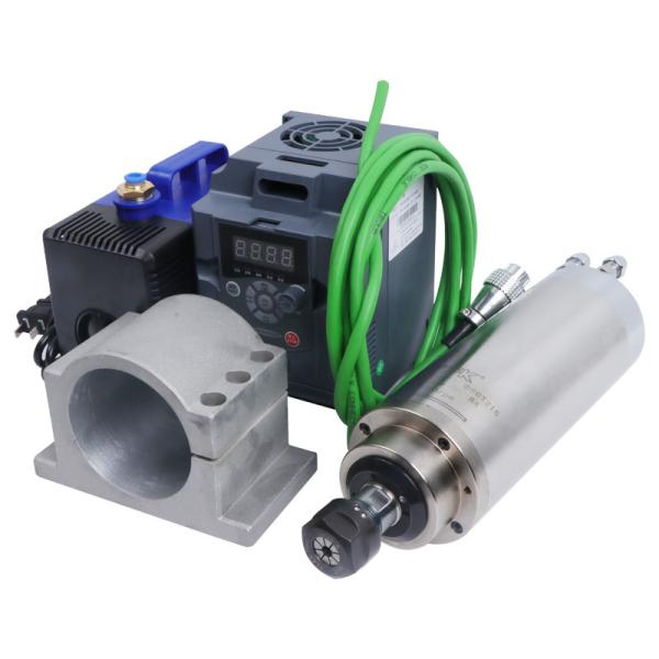 Quality 24000rpm Milling Water Cooled Spindle Motor Kit 80mm ER20 with VFD Bracket and Water Pump for sale