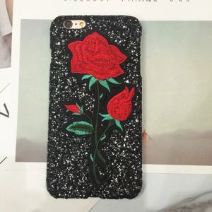 Buy cheap Sparkling Embroidery Roses Back Cover Cell Phone Case For iPhone 7 6s Plus from wholesalers