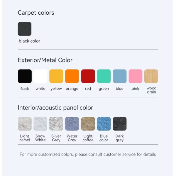 Quiet Meeting Room Pod Designed for Portable Sleep and Work Efficiency