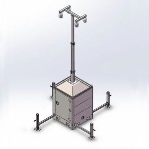 Buy cheap Mobile Construction Site Monitoring Cabinet With 6m Telescopic Mast from wholesalers