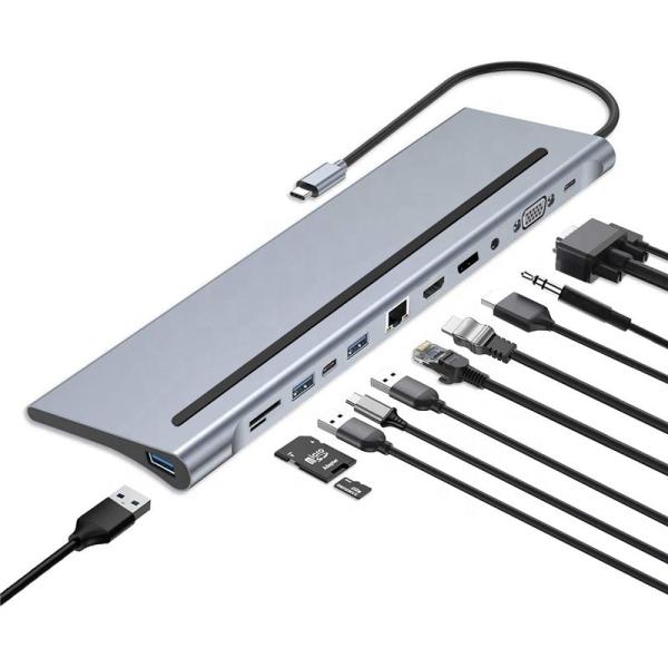 Quality USB C Interface Multi-Function Type-C Dock With SD TF Adapter OEM/ODM Acceptcable for sale