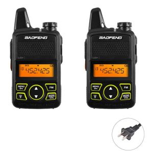 Mini Walkie Talkie Two-way Radio with UHF 400-470MHz 20CH and IPX4 Water