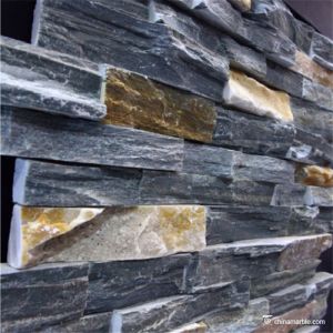 Buy cheap Natural Stone Grey Rust Slate Stone Wall Rockface Cladding CS-155 6×24 (150×600mm) 6×22 from wholesalers