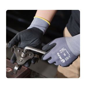 Buy cheap 15G Grey Nylon/Spandex Foam Nitrile Protective Work Gloves from wholesalers