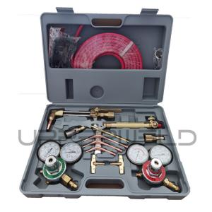 China Welding Cutting Kit Oxygen Acetylene Gas Regulator with Twin Hose and Cutting Nozzle on sale