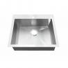 Buy cheap 25'' Double Bowl Top Mount Stainless Steel Kitchen Sink With Brushed Satin Finish from wholesalers