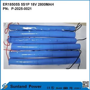 ER18505S 5S1P 18V 2800MAH High-Temperature Resistant High Capacity Battery