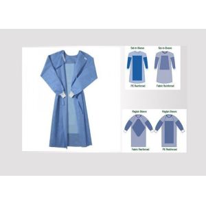 Buy cheap Soft Disposable Surgical Gown With Adjustable Hook Loop Neckline Closure product