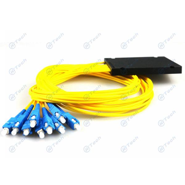 Quality FTTH / FTTB / FTTX ABS Box PLC Splitter , High Return Loss 1x8 PLC Optical Splitter for sale