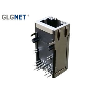 Buy cheap Customized 10G RJ45 Connector 33.02mm Length With EMI Spring Protection from wholesalers