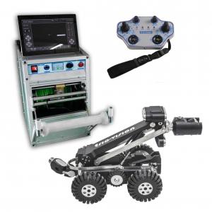 China Portable Cctv Inspection Robotic Camera System With Touchable Screen Controller on sale
