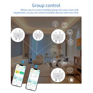 Buy cheap tuya wifi smart socket Remote &Voice control plug with Scheduling and automation functions support Alexa voice control from wholesalers