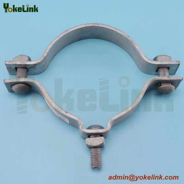 Buy cheap high quality galvanized electric pole clamp/pole band for overhead line fittings from wholesalers