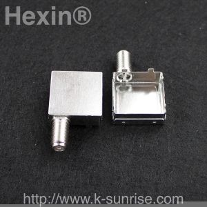 Buy cheap Long F type connector with shielding case for pcb board from wholesalers
