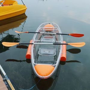 Buy cheap Factory Customized PC Sun Panel Polycarbonate Boat Unsinkable Transparent Canoe Impact-resistant Clear PC Boat from wholesalers