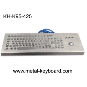 Buy cheap Rugged Desktop Metal Industrial Keyboard With Trackball from wholesalers