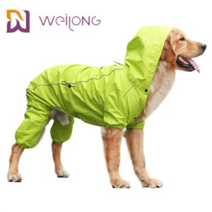 Buy cheap Safety Stripe Pet Raincoat Full Customization Dog Reflective Raincoat from wholesalers