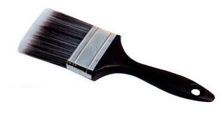 Buy cheap Tapered Polyester Black Bristle Paint Brush 12mm from wholesalers