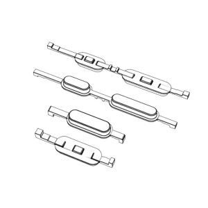 OEM / ODM ： Cold Runner Injection Molding & Transparent Scan Pen Power Key (4+4)