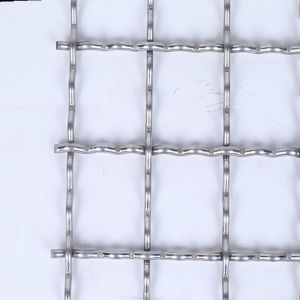 Corrosion-Resistant Crimped Woven Stainless Steel Wire Mesh with Square Holes