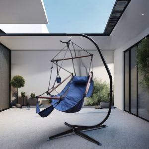 Buy cheap Modern  GOURD Outdoor Hammock Chair Stand With Luxury Padded Cushion Max Weight 330 Lbs from wholesalers