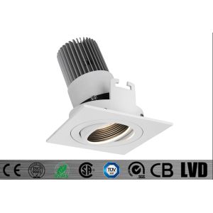 Buy cheap Interior Dia 95*95*H 100MM Square Adjustable 9W 30deg Tilt 2700-3000K Warm White  Aluminum  LED Recessed Down Lighting from wholesalers