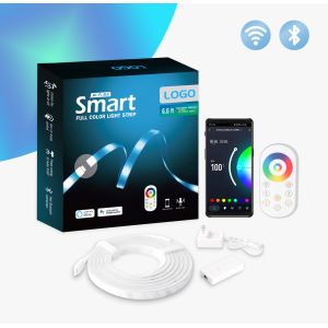 Buy cheap RF WiFi Neon Rope Light 2M Smart Led Strip RGB CW Extendable from wholesalers