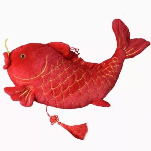 Buy cheap Spring Festival Red Carp Plush Mascot Doll Home Decoration Pendant from wholesalers