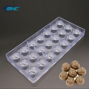 Buy cheap Stocked MHC Polycarbonate Rose Flower Shaped Chocolate Molds FDA Approved from wholesalers