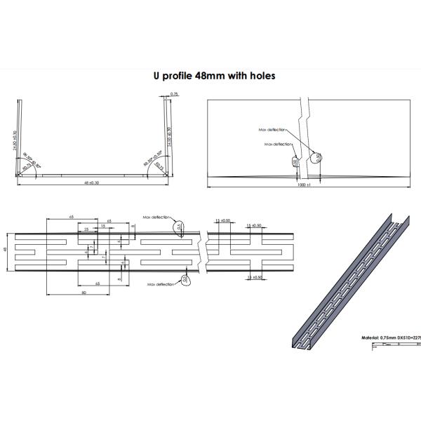 U channel 48 profile