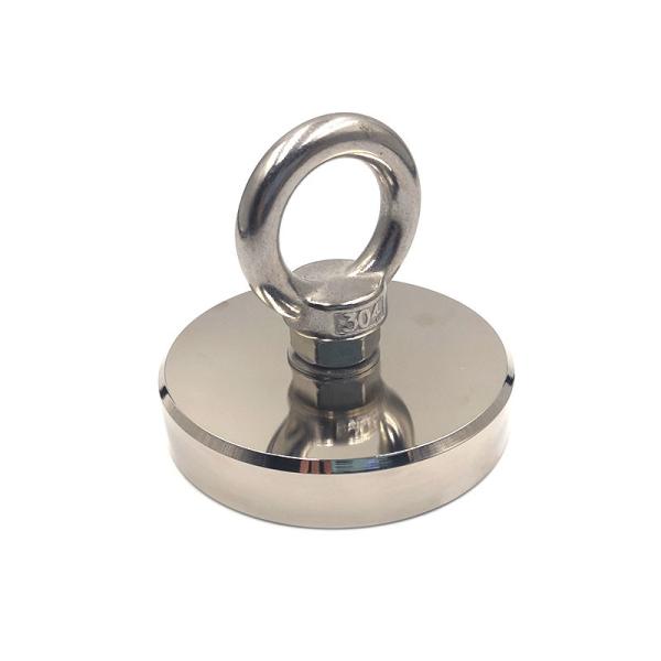 Quality 500LB Pulling Force Ndfeb pot Magnet /neodymium salvage magnet /fishing magnet kit for sale