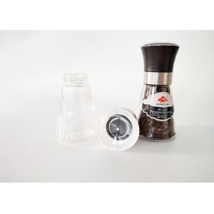 Compact Pepper And Salt Glass Grinder With Capacity Of 100ml
