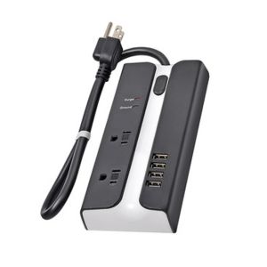 Buy cheap 2 outlet Power Strip and Extension Socket With 15A Circuit Breaker Surger Protector 4USB from wholesalers