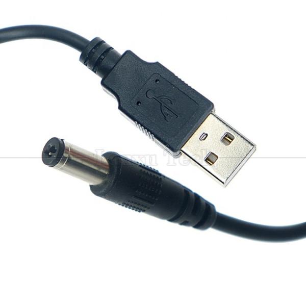 Quality 1m 3m 5m 10m 20AWG 24AWG 28AWG USB to 2.1 5.5mm DC Barrel Jack Connector Power Charging Cable for Led Lights Lamp for sale