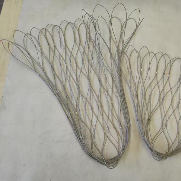 Buy cheap 7 X 19 304 Stainless Steel Rope Mesh Crane Floodlights Fall Protection Nets from wholesalers