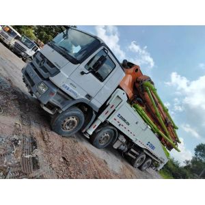 Buy cheap 1370mm Feeding Height Used Construction Concrete Pump 52m Heavy Equipment in Orange from wholesalers