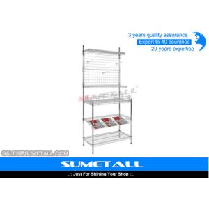 China Steel Versatile Heavy Duty Wire Shelving / Adjustable Chrome Storage Shelves on sale