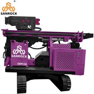 Solar Hydraulic Press Pile Driving Equipment Screw Pile Ramming Machine